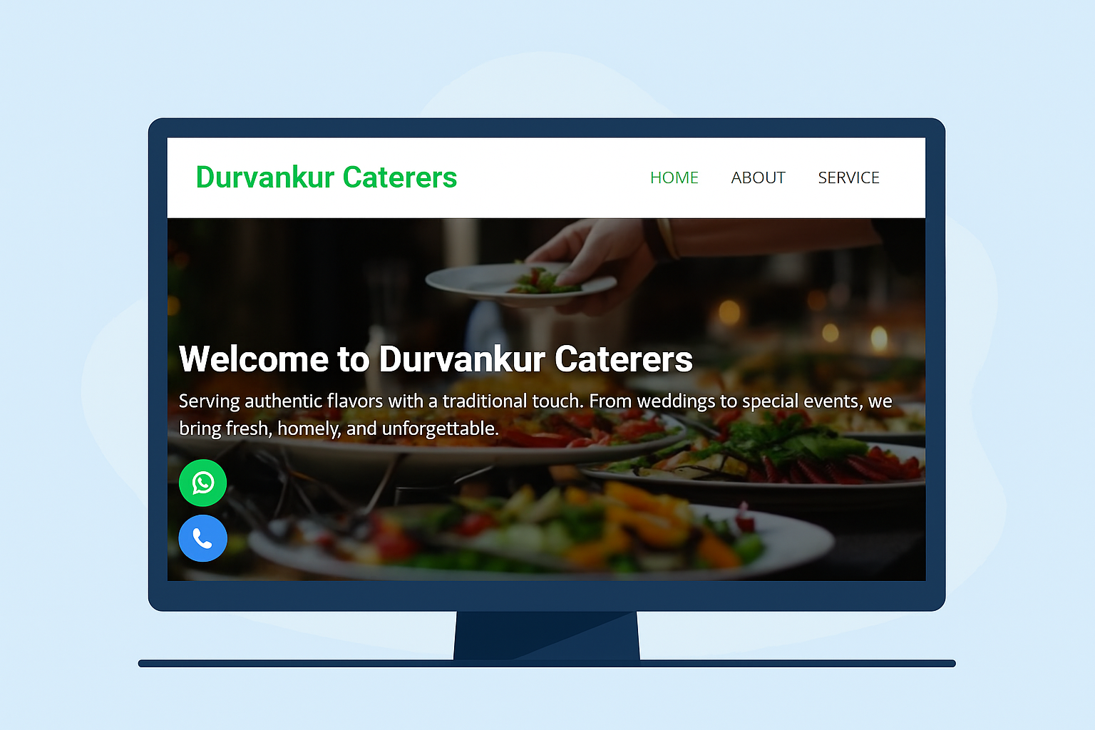 Durvankur Caterers Website Pune