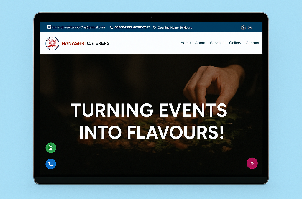 Nanashri Caterers Digital Presence